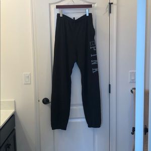 Pink Victoria’s Secret Black Sweatpants